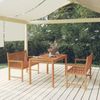 vidaXL 3-tlg. Garten-Essgruppe Massivholz Teak 3157150 Bild 1
