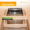 Artsauna Fasssauna Nolvik L, Outdoor-Sauna aus Fichtenholz, 6 kW Ofen, LED, Komplettset mit Sanduhr, Eimer & Thermometer, winterfest, Cube Design Bild 5