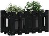 vidaXL Pflanzkübel Lattenzaun-Design Schwarz 60x30x30 cm Kiefernholz 832469 Bild 3