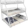 Bett 90x200 cm Dreifach-Etagenbett aus Metall – platzsparend, sicher und robust Bild 5