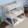 Bett 90x200 cm Dreifach-Etagenbett aus Metall – platzsparend, sicher und robust Bild 2
