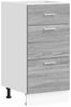 vidaXL Unterschrank Lyon Grau Sonoma 40x46x81,5 cm Holzwerkstoff 854216 Bild 2