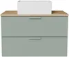 Vente-unique - AVORELI Waschbeckenmöbel Holz, Platte Grün - B 46 cm x H 50 cm x L 80 cm Bild 2