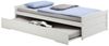 IDIMEX Ausziehbett Lorena Bett in Weiss lackiert 90x200 cm Liegefläche Bild 1