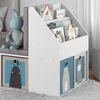 Kinderregal Onix Grau 97.1 x 78.4 cm mit 6 Faltboxen grau Vicco Bild 5