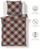 Fleuresse Aspen Biber Bettwäsche 135x200 Karo Streifen braun rost grau 434478-3 Bild 5
