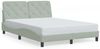 vidaXL Bettgestell ohne Matratze Hellgrau 120x200 cm Samt 3207911 Bild 2