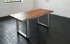 Esstisch Baumkante massiv Akazie nussbaum 120 x 80 silber LIAM 70104444 Bild 2