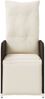 vidaXL Outdoor-Lehnstühle 2 Stk. mit Tisch Braun Poly Rattan 365706 Bild 5