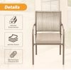 Gartenlounge-Set mit rundem Glastisch und 4 Stühlen, 5-teilig, Loungeset, Essgruppe für Garten Bild 4