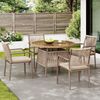 Gartenlounge-Set mit rundem Glastisch und 4 Stühlen, 5-teilig, Loungeset, Essgruppe für Garten Bild 2