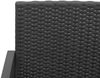 vidaXL 5-tlg. Garten-Essgruppe mit Kissen Schwarz PP-Rattan 360218 Bild 5