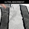 OTTO home Badematte Anna, Badvorleger, Badezimmer Teppich, Höhe 16 mm, rutschhemmend beschichtet, schnell trocknend, fußbodenheizungsgeeignet, Polyester, rechteckig, Badteppich, Hoch Tief Effekt, Modern, Weich, Wellen Bild 4