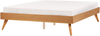 Bett mit Lattenrost BERRIC 140 x 200 cm Holz Heller Holzfarbton Bild 1