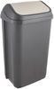 Keeeper 'Swantje' Abfalleimer mit Schwingdeckel, Anthrazit / Grau, 50 Liter Bild 2