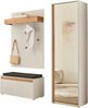 INOSIGN Garderoben-Set GIRON/ CiTY, Garderobe in Wotan Eiche, moderner Garderobenschrank, (Komplett-Set, 3-St), enthält Garderobenschrank, Paneel, Schuhbank inkl. Sitzkissen Bild 2