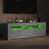 vidaXL TV-Schrank mit LED-Leuchten Betongrau 120 x 35 x 40 cm, Mit Beleuchtung [804359] Bild 3