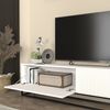 TV-Lowboard Verpsboga langes Gestell 180x32x47 cm Weiß [en. casa] Bild 4