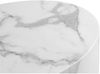 Couchtische 2er-Set 'Salesfever', oval, MDF, Weiß Marmoroptik Bild 5