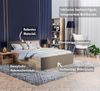 FDM Stauraumbett Bettgestell Bettrahmen Doppelbett 120x200, 140x200, 160x200, 180x200cm (MADE IN EU - Elternbett Doppelbett Gästebett Bett, optional mit Matratze + inklusive Lattenrost), Metallrahmen mit hydraulischer Klappfunktion Bild 2