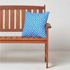 Homescapes Dekokissen Gartenkissen Zoe geometrisch gemustert 2er-Set Outdoor Kissen blau Bild 2