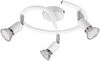LED Deckenstrahler Rondell 3-flammig Metall Weiß, Ø 26cm Bild 4