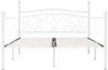 Doppelbett, Bettgestell Modernen mit Lattenrost Weiß Metall 140 x 200 cm d1302e Bild 3