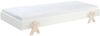 Stapelbett >Moldulo< 90x200cm, inkl. Lattenrost, Weiß lackiert - 203,6x27,5x93,8cm (BxHxT) Bild 1