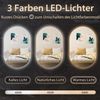 80 x 50 cm LED Wandspiegel Oval Dimmbarer Badezimmerspiegel Bild 3