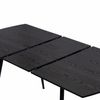 Esstisch Sabina ausziehbar 140-180 x 80 cm 6-10 Personen Küchentisch mit Metallgestell für Küche, Esszimmer Holz Optik Schwarz Bild 4