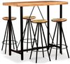 vidaXL 5-tlg. Bar-Set Massivholz Akazie und Altholz 275131 Bild 1