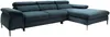 Vente-unique - SEPINA Sofa SamtStoff Blau - B 182 cm x H 75 cm x L 288 cm Bild 2