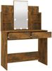 vidaXL Schminktisch mit LED Räuchereiche 96x40x142 cm 820487 Bild 4