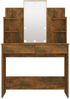 vidaXL Schminktisch mit LED Räuchereiche 96x40x142 cm 820487 Bild 5