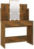 vidaXL Schminktisch mit LED Räuchereiche 96x40x142 cm 820487 Bild 2