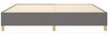 Boxspringbett Dunkelgrau 200x200 cm Stoff [3120986] Bild 5