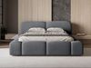 GRAINGOLD Aubi Polsterbett 160x200, Doppelbett mit Bettkasten, Velour-Stoff, Dunkelgrau Bild 3
