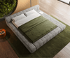 Polsterbettgestell Espazio 180x200 cm Strukturstoff Soft Grau mit Stauraum Bild 5
