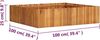 Hochbeet aus Holz JONA 100x100x25cm, Akazienholz Hochbeet für Garten Hochbeet Holz Gartenbeet hoch Kräuterbeet xxl Blumenbeet Gemüsebeet groß Garten Bild 2