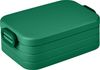 Mepal - Bento Lunchbox Take A Break Midi - Brotdose mit Bento-Box - Meal Prep Box für Sandwiches, Kleine Snacks & Reste - Snack & Mittagessen - Essensbox mit Fächern - 900 ml - Vivid Green Bild 2
