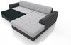 Ecksofa Schlafsofa Sofa LUSAKA in Stoff Fresh Blau Ottomane Links Bild 2