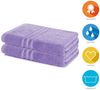 2er Set Duschtuch 70x140 cm, Frottierserie Elena, Lavendel Bild 2
