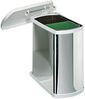 HAILO Abfallsorter 16 (2x8) Liter DUO-3416 ab 45 cm Schrankbreite, edelstahl/weiß Bild 2
