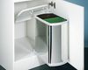 HAILO Abfallsorter 16 (2x8) Liter DUO-3416 ab 45 cm Schrankbreite, edelstahl/weiß Bild 4