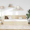 vidaXL Eckbettgestell Creme 80 x 200 cm Stoff 42016485 Bild 4
