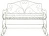 vidaXL Gartenbank Antik Weiß Stahl 42038699 Bild 3