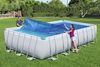 PE-Solarabdeckplane 703 x 336 cm, blau, eckig Bild 4