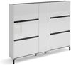 Schuhschrank >EASY< in weiß, Holzwerkstoff - 169x135x25,2cm (BxHxT) Bild 3