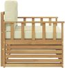vidaXL Outdoor-Sofa Polyester Weiß und Creme 3439127 Bild 4