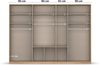 rauch Kleiderschrank, Drehtürenschrank BINGEN, 7-türig, 3 Spiegeltüren teilaufgelegt, 6 Schubkästen, Alpinweiß, 315 x 229 x 54 cm Bild 5